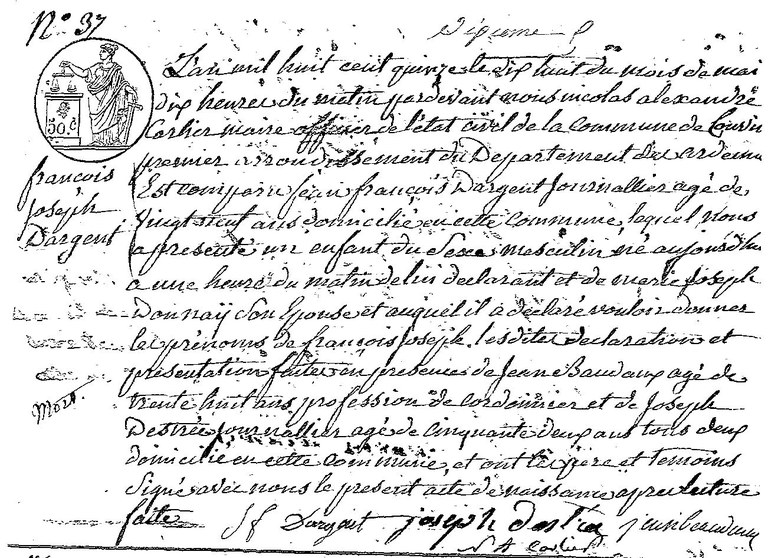 DARGENT François Joseph