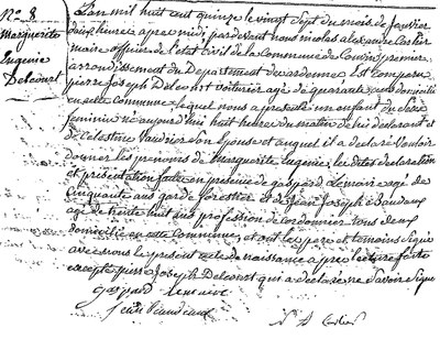 DELCOURT Marguerite Eugénie