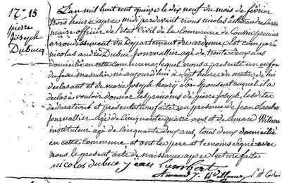 DUBUCQ Pierre Joseph