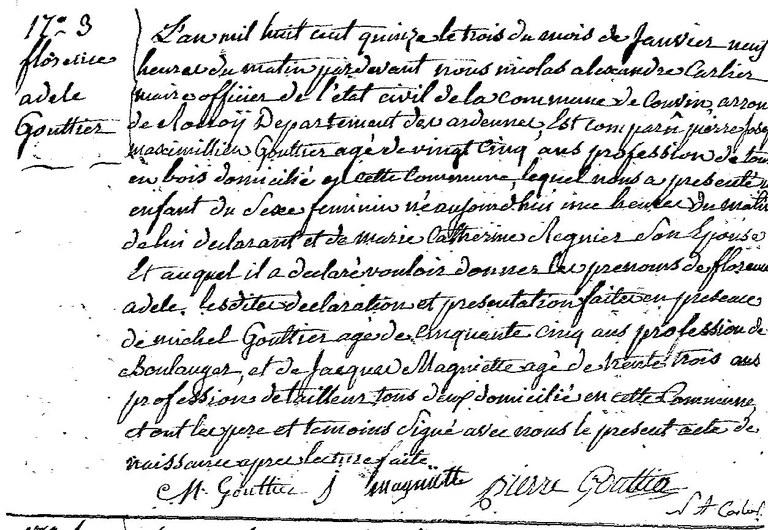 GOUTTIER Florence Adèle