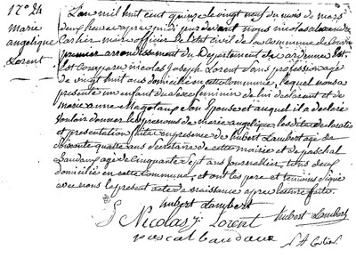 LORENT Marie Angélique