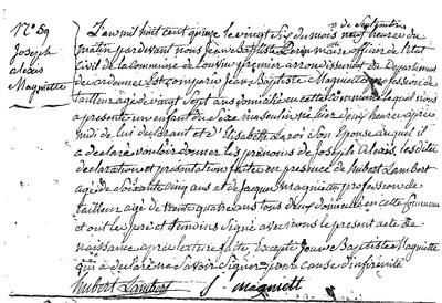 MAGNIETTE Joseph Alexis