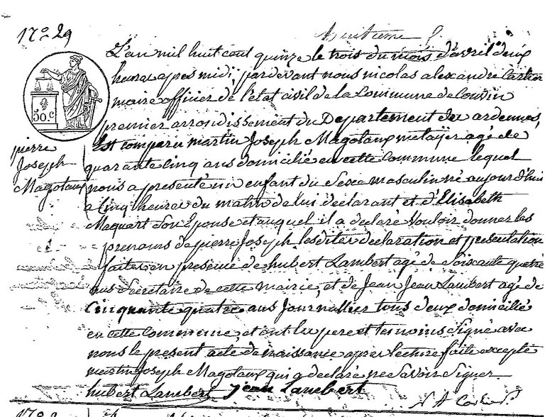MAGOTAUX Pierre Joseph