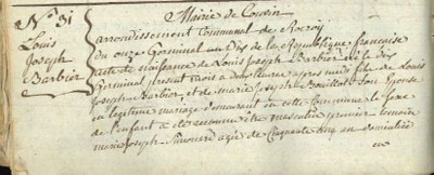 BARBIER Louis Joseph