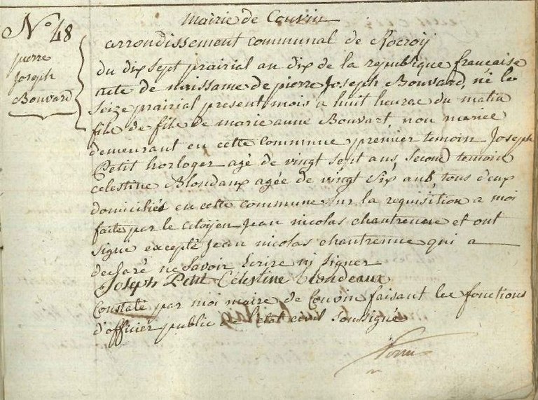 BOUVARD Pierre Joseph