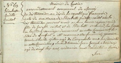 CAILLET	Elisabeth Judith
