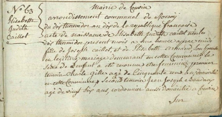 CAILLET	Elisabeth Judith