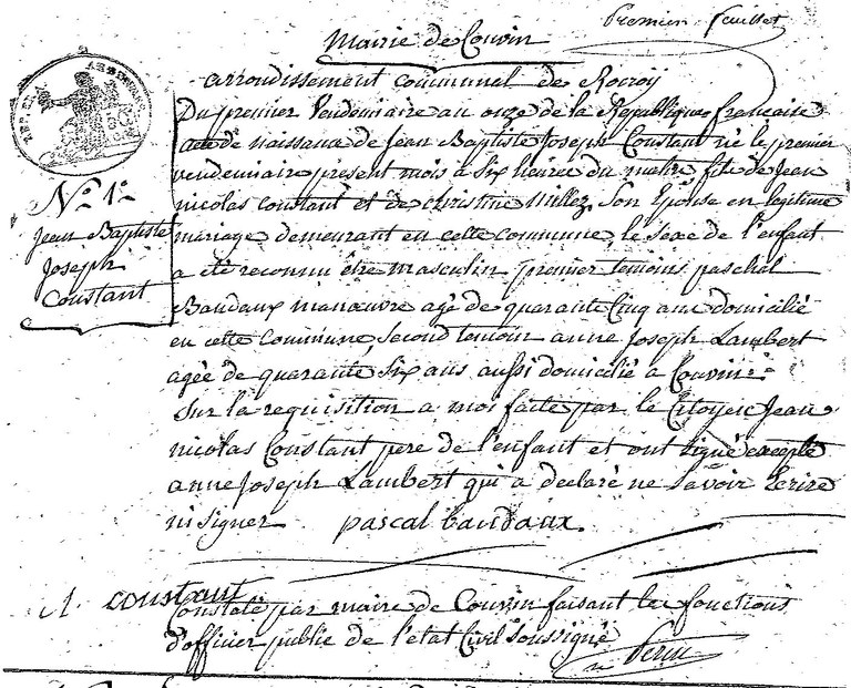 CONSTANT Jean Baptiste