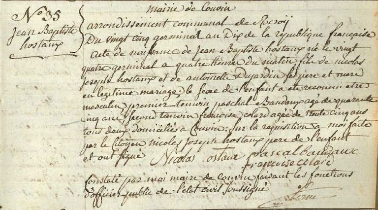 HOSTAUX Jean Baptiste