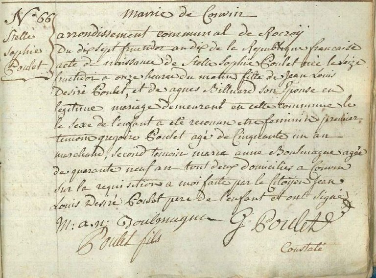 POULET Stelle Sophie