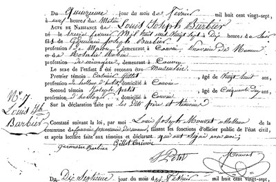 BARBIER Louis Joseph