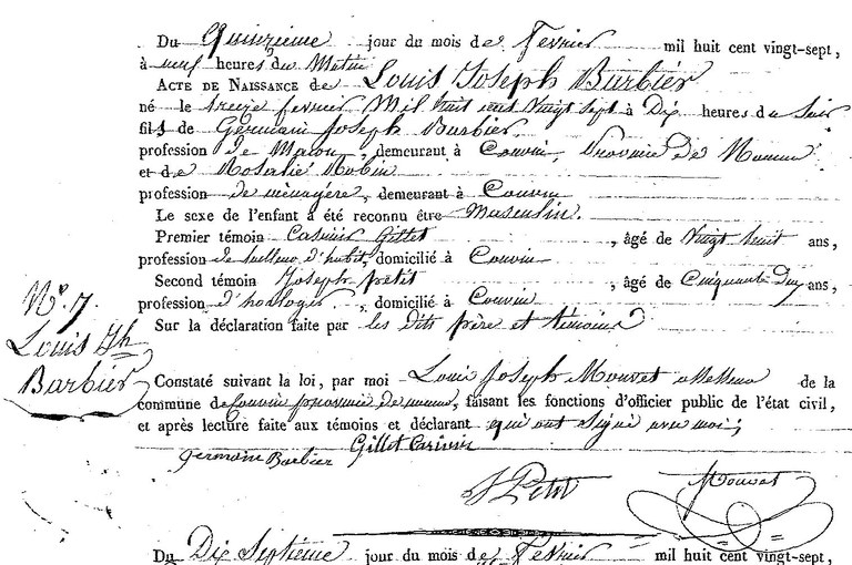 BARBIER Louis Joseph