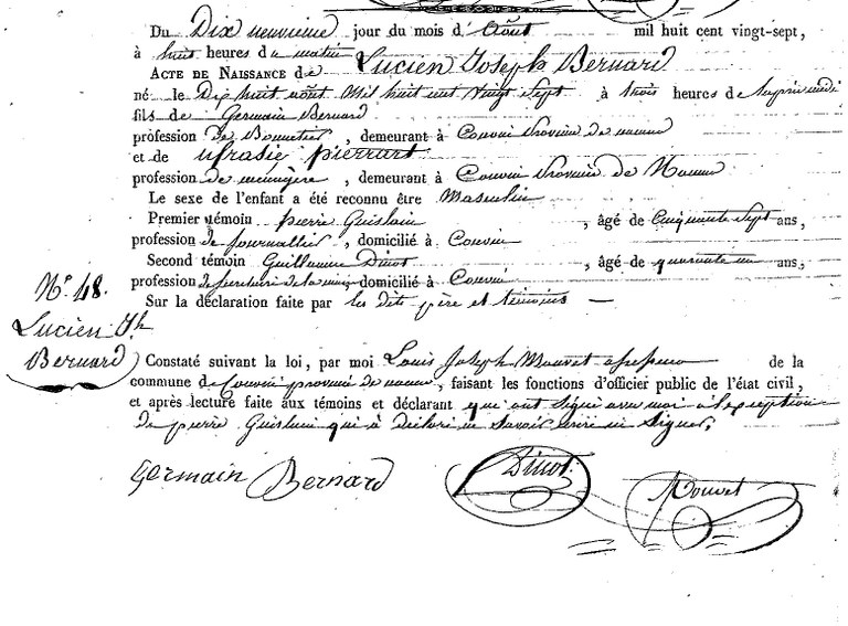 BERNARD Lucien Joseph