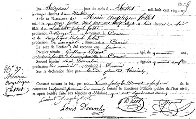 FOSSET Marie Angélique