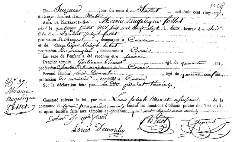 FOSSET Marie Angélique