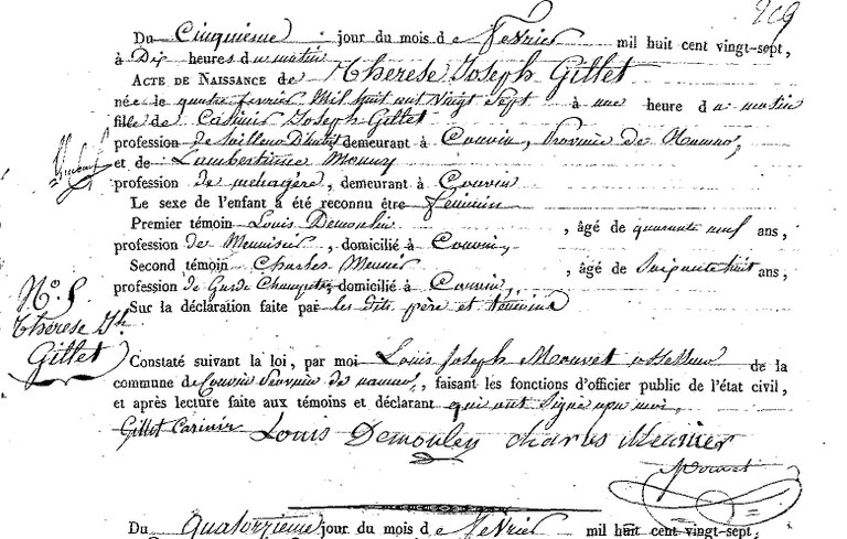 GILLET Thérèse Joseph