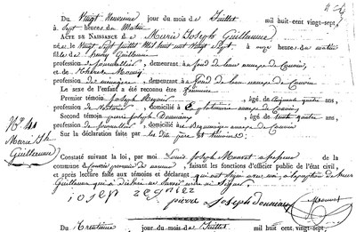 GUILLAUME Marie Joseph