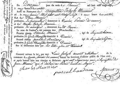 MEUNIER Augustin Joseph
