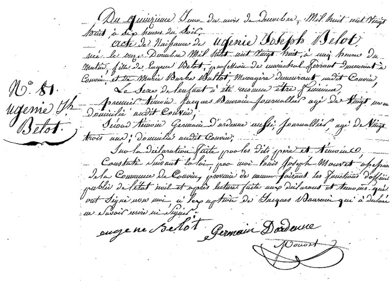 BELOT Ugénie Joseph