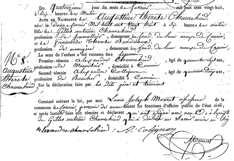 CHAUVEHIER Augustine Thérèse