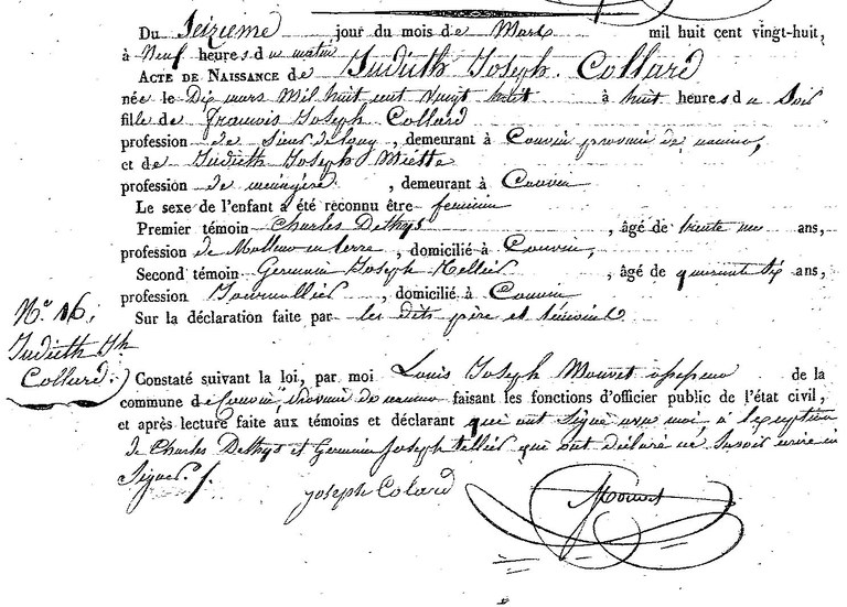 COLLARD Judith Joseph