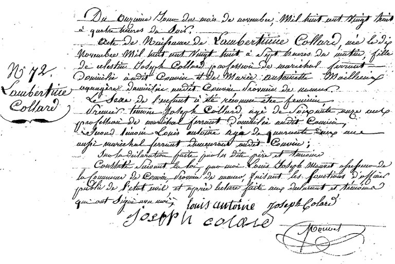 COLLARD Lambertine