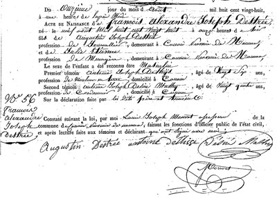 DESTREE François Alexandre Joseph