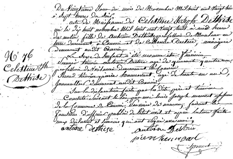 DETHISE Célestine Joseph