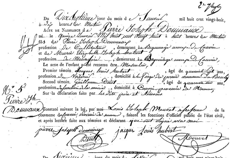DOUNIAUX Pierre Joseph