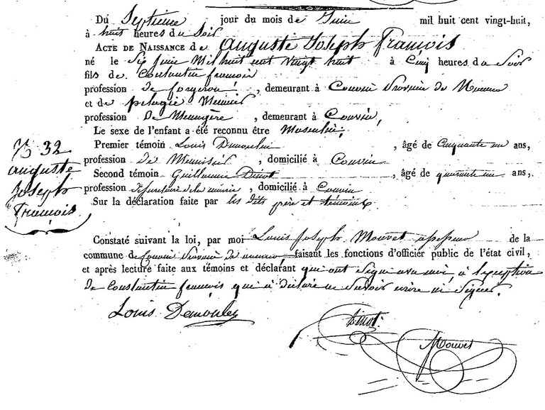FRANCOIS Auguste Joseph