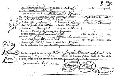 FRERE Pétronille