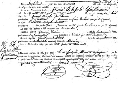 GUILLAUME Pierre Joseph