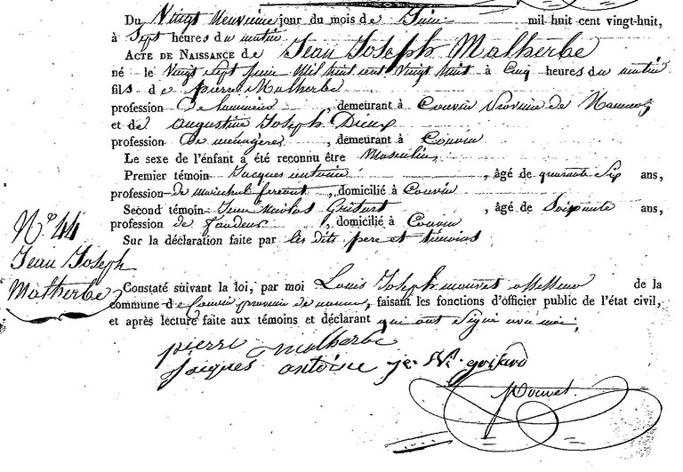 MALHERBE Jean Joseph