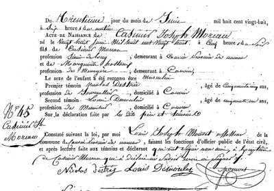 MOREAU Casimir Joseph
