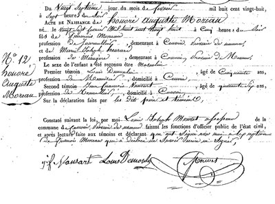 MOREAU Honoré Auguste