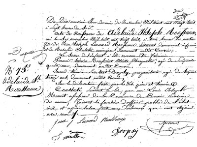 ROUSSAUX Adélaide Joseph