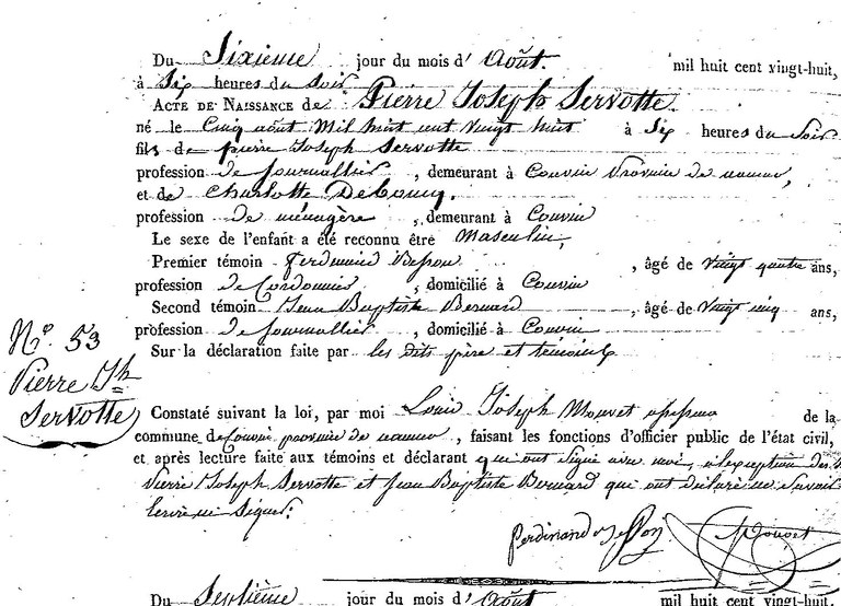 SERVOTTE Pierre Joseph