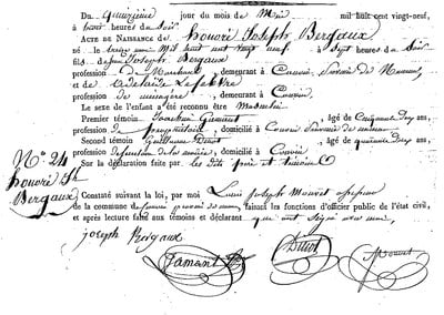 BERGAUX Honoré Joseph