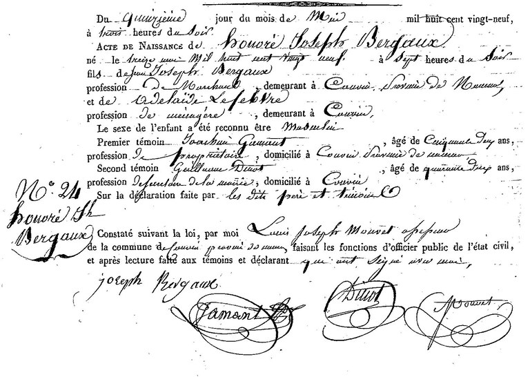 BERGAUX Honoré Joseph
