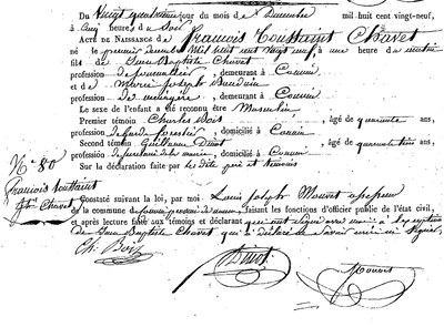 CHAVET François Joseph