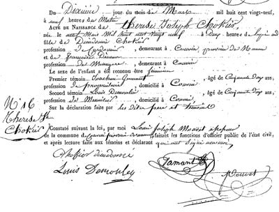 CHOKIER Thérèse Joseph