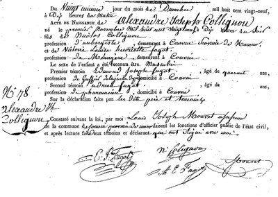 COLLIGNON Alexandre Joseph