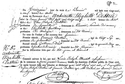 DESTREE Antoinette Elisabeth