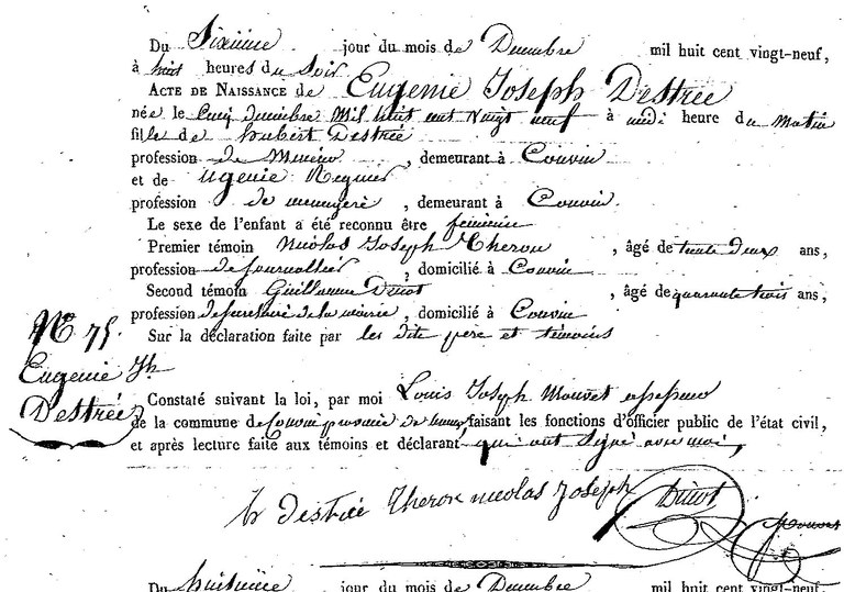 DESTREE Eugénie Joseph