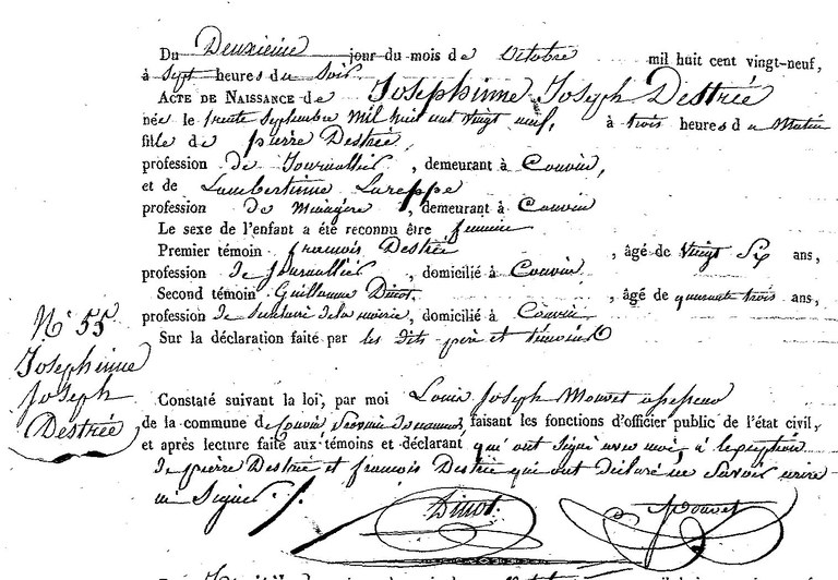 DESTREE Joséphine Joseph