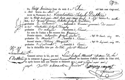 DESTREE Lambertine Joseph