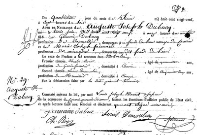 DUBUCQ Auguste Joseph
