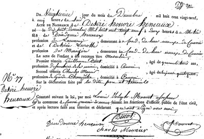 HENEAUX Désiré Honoré