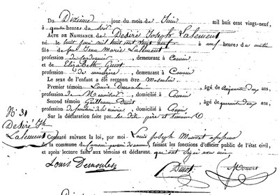 LALEMENT Désiré Joseph