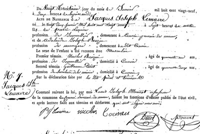 LEMAIRE Jacques Joseph